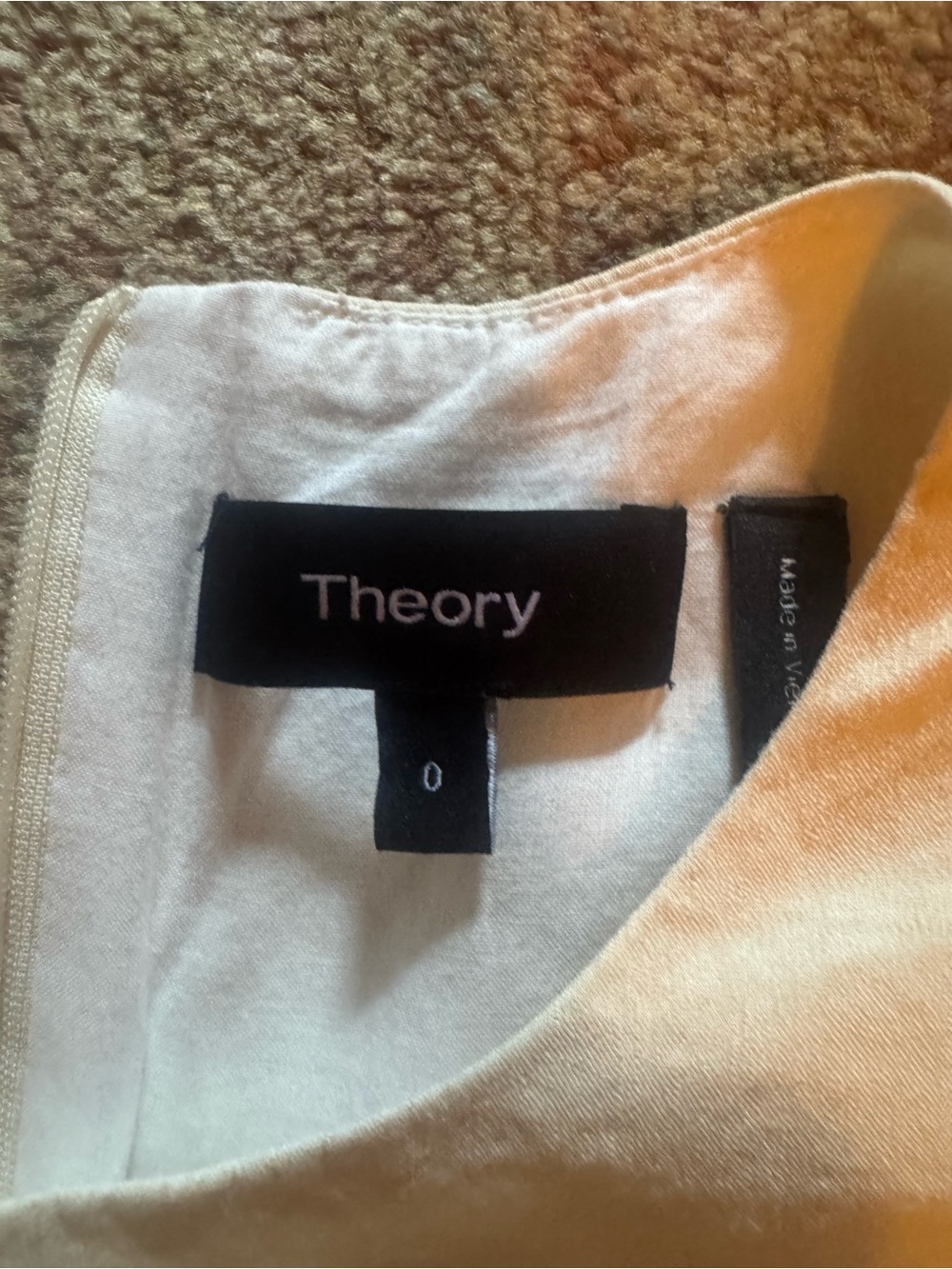 Theory Cream Sleeveless Fit-and-Flare Dress - Picture 4 of 7